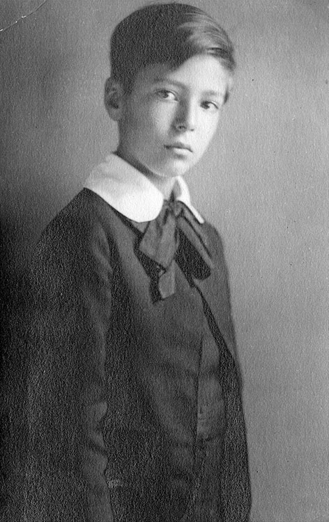 Fig. 1.  Nine-year-old Otto Albert Hirschmann in Berlin in 1924. All photos courtesy of Katia Salomon.